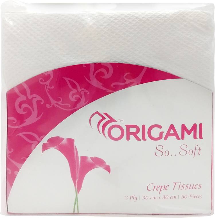 Origami So Soft Crepe Tissues White Napkins