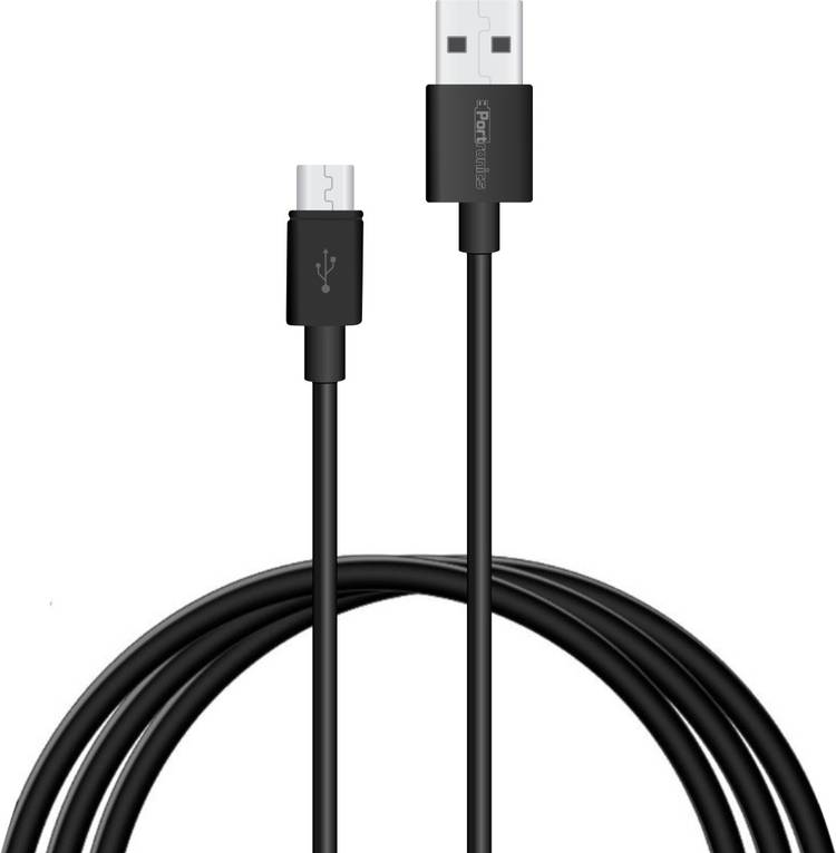 Portronics POR-1085 Konnect Core Plus 2M 2 m Micro USB Cable