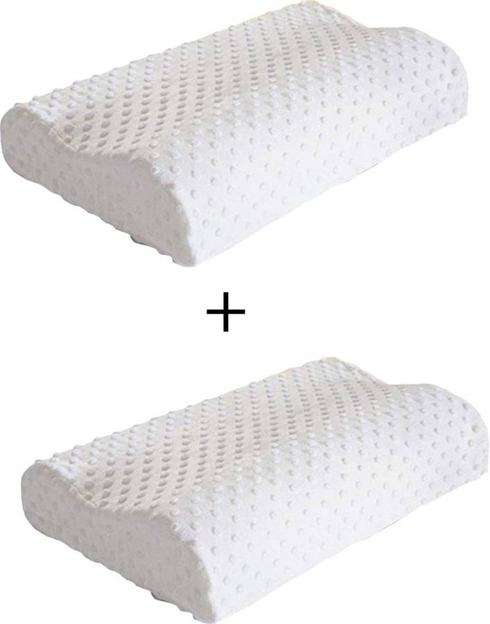 KAMALY pillow Memory Foam Solid Orthopaedic Pillow Pack of 2