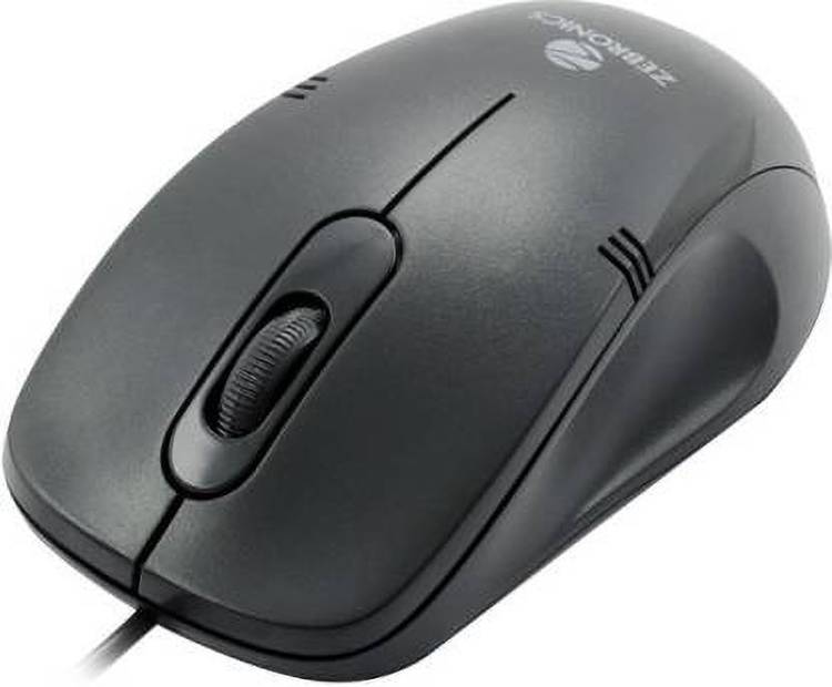 ZEBRONICS POWER PLUS Wired Optical Mouse (USB, Black) Wired Optical Mouse
