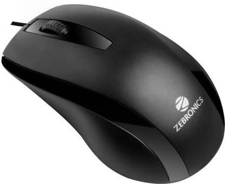 Zebronics ALEX Wired Optical Mouse (USB 2.0, Black) Wired Optical Mouse