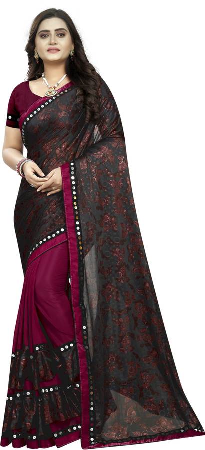 Self Design Fashion Lycra Blend Saree