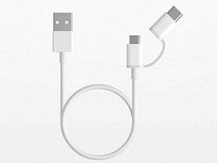 Mi SJX02ZM 2 in 1 1 m USB Type C Cable