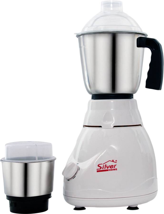 Silver Home DIAMOND01 450 Mixer Grinder (2 Jars, White)