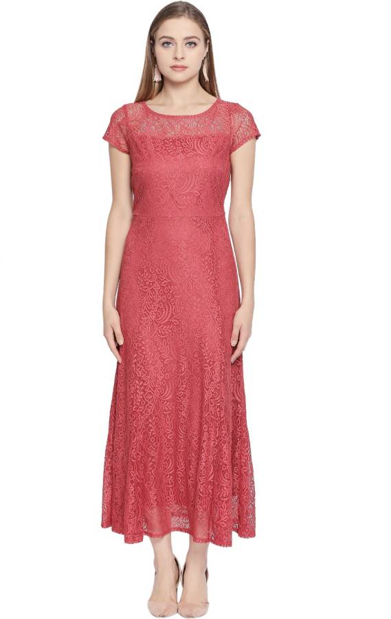 Women Asymmetric Pink Dress Price in India