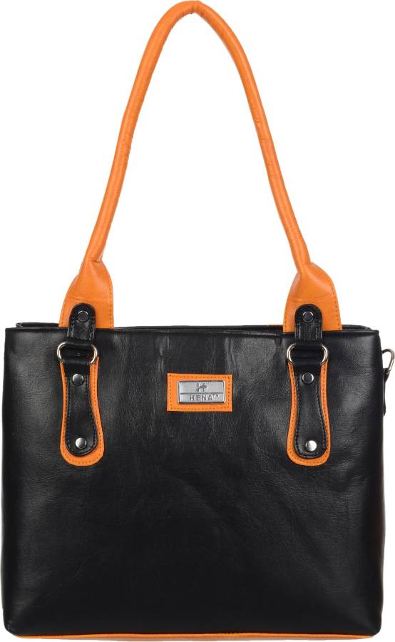 Women Black Hand-held Bag - Extra Spacious Price in India