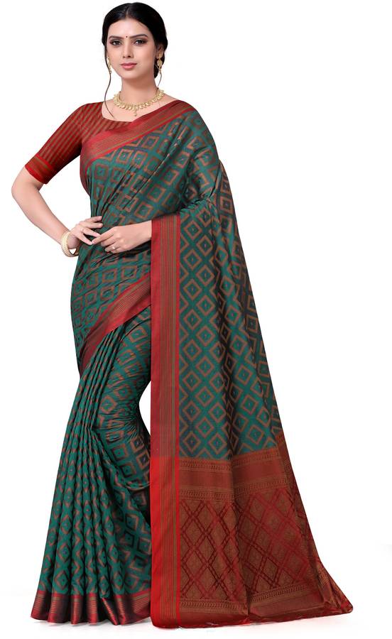 Self Design Fashion Cotton Silk, Pure Silk Saree