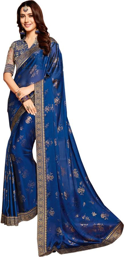 Woven Bollywood Poly Chiffon Saree