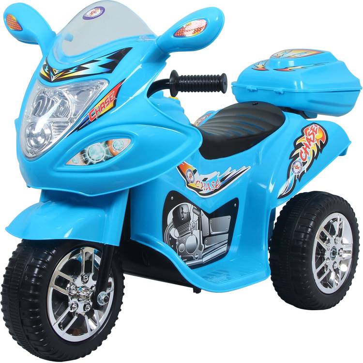 HLX NMC ATTERY OPERATED FUN Ride On Blue Bike Battery Operated