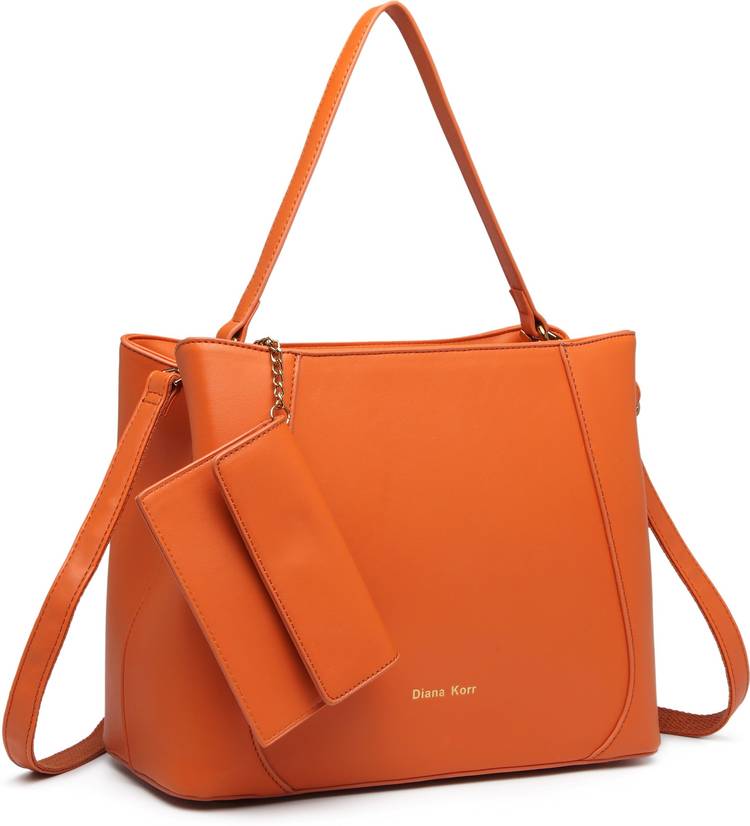 Orange Women Hand-held Bag