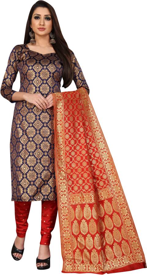 Jacquard Self Design Kurta & Churidar Material