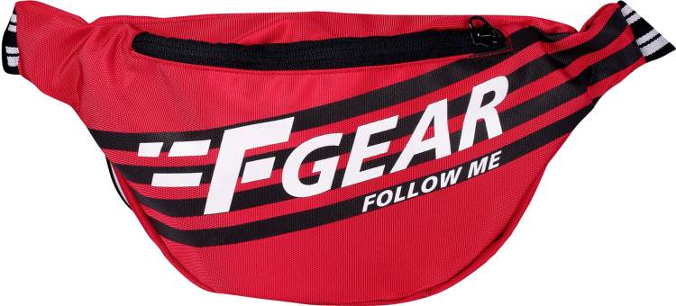 F Gear Enzo Red Adjustable Strap Waist Bag