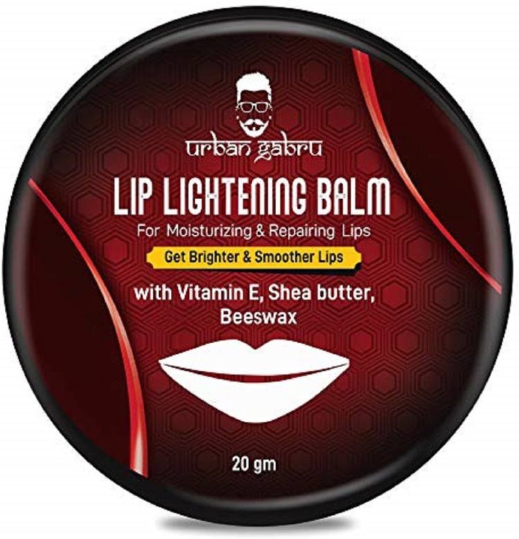 urbangabru Lip Balm/Scrub For Lightening & Brightening Dark Lips with shea butter, beeswax & vitamin-E(both Men & Women) Shea butter, Beeswax Price in India