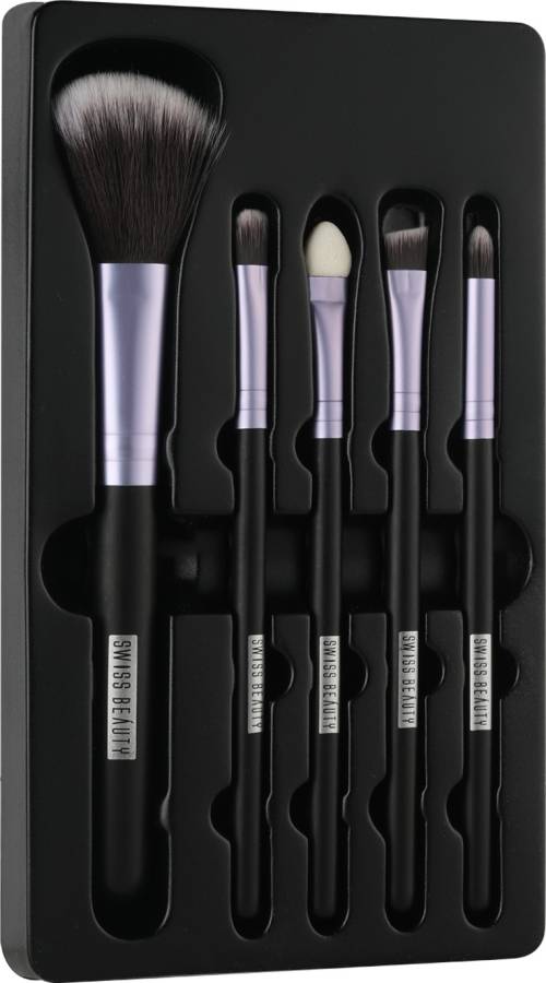 SWISS BEAUTY Makeup Brushes Set (Pack of 5 ) Price in India