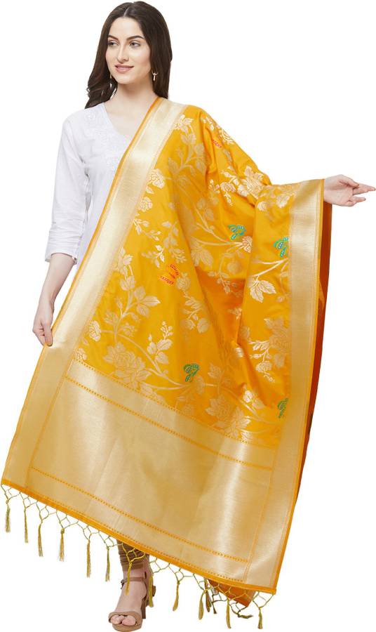 Silk Blend Printed Multicolor Women Dupatta