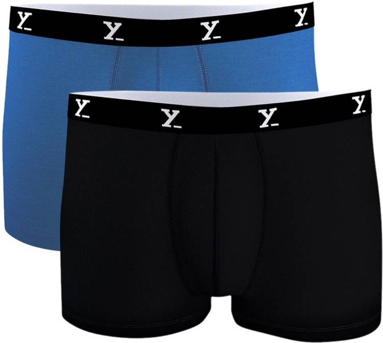 IntelliSoft Antimicrobial Micro Modal Solid (Pack of 2) Men Trunks