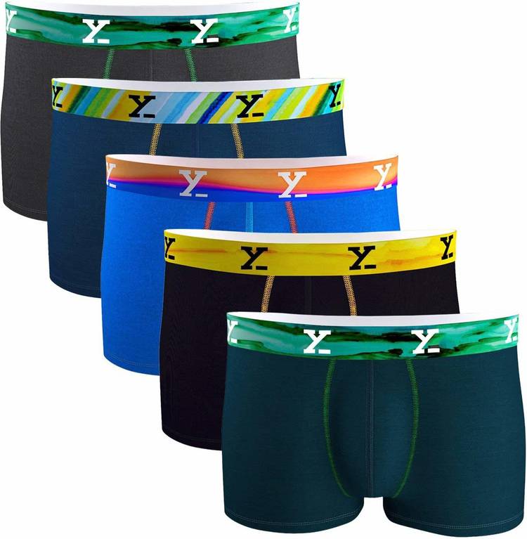 IntelliSoft Antimicrobial Micro Modal Bend-In (Pack of 5) Men Trunks