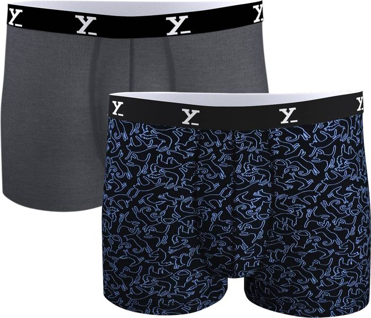 Ultra Soft Modal Printed (Pack of 2) Men Trunks