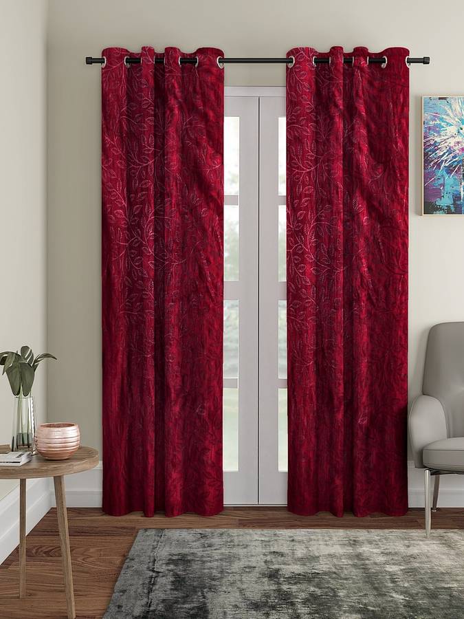 Flipkart Perfect Homes 210 cm (7 ft) Polyester Door Curtain (Pack Of 2)