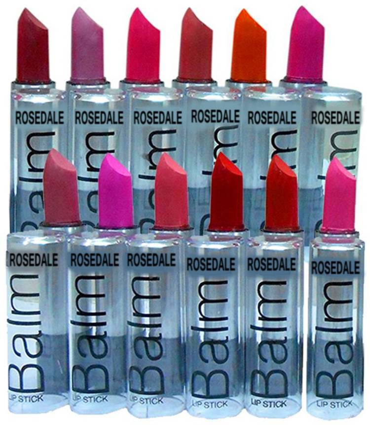 ads A.D.S Combo Balm Matte Lipstick - Set Of 12 (Multicolor, 3.5 g) Price in India