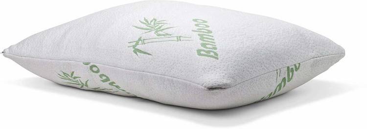 Cloth Fusion Shredded Memory Foam Solid Sleeping Pillow Pack of 1