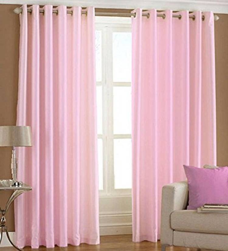 HVF Threads 274 cm (9 ft) Polyester Long Door Curtain (Pack Of 2)