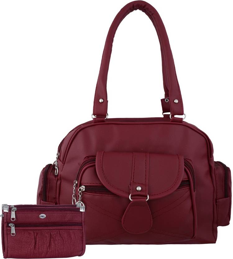 VISHESH COLLECTIONS Women Maroon Shoulder Bag