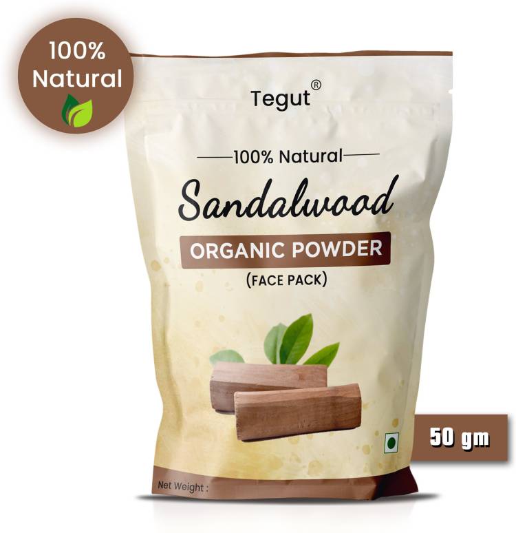 Tegut 100% Natural Sandalwood /Chandan Powder For Face Pack | Facial and Skin Care 50g (Pack of 1) Price in India