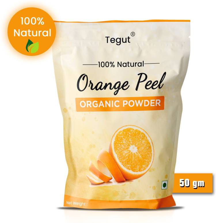 Tegut Organic Herbal Orange Peel Powder For Skin Face Skin Whitening & Hair Conditioning-50g (Pack of 1) Price in India