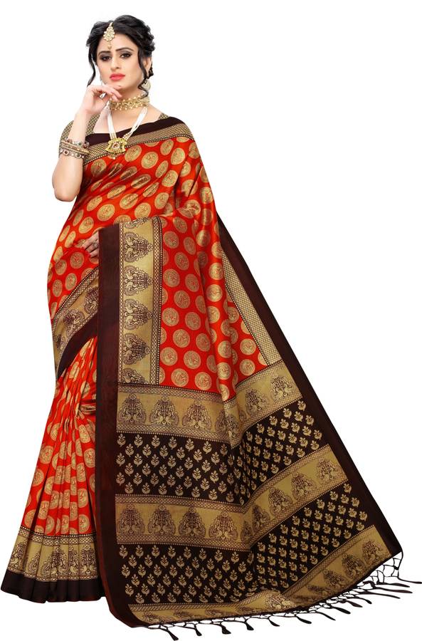 Digital Print Mysore Art Silk Saree