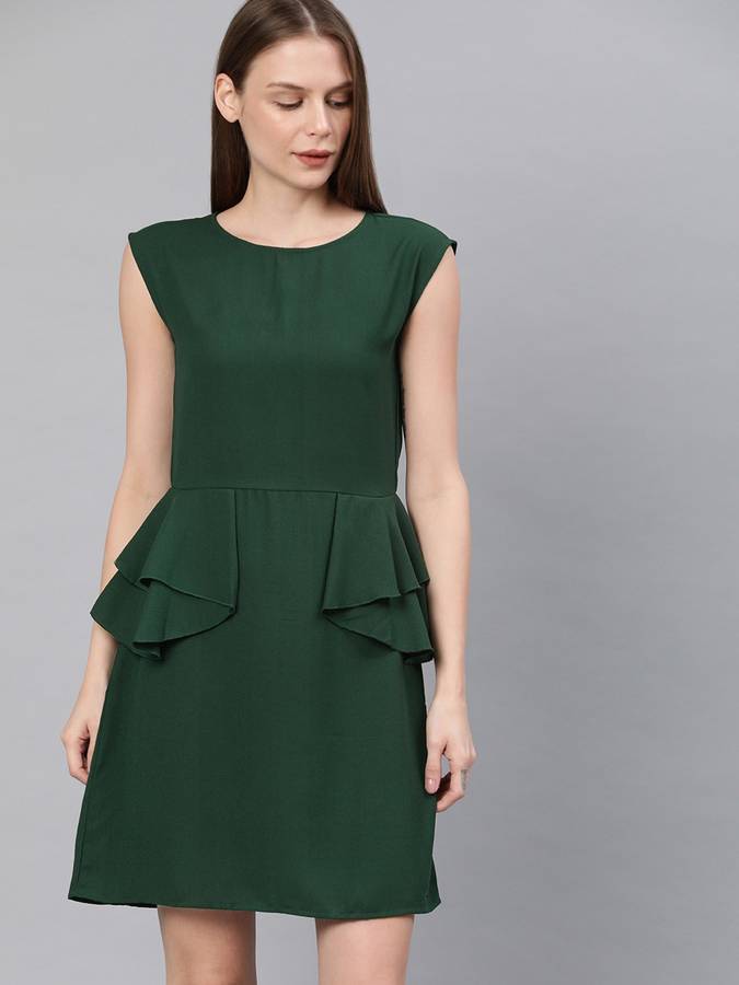 Women Sheath Green Dress