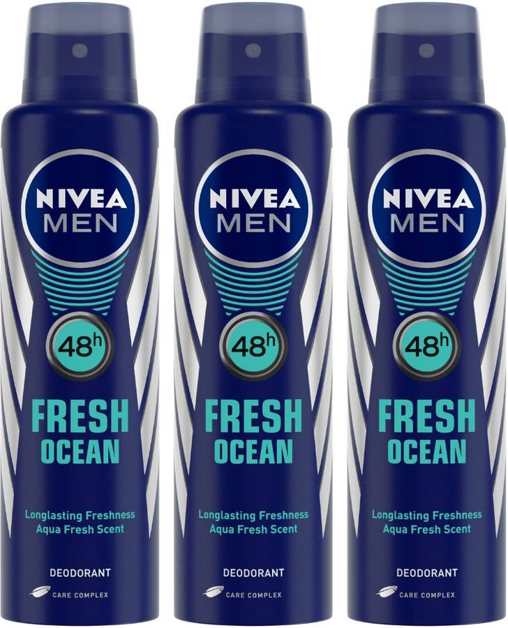 NIVEA MEN MEN Deodorant, Fresh Ocean, 150ml Deodorant Spray  -  For Men