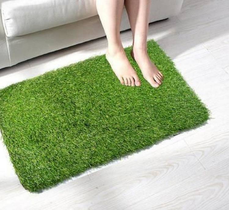 shopgallery Green Polypropylene Runner