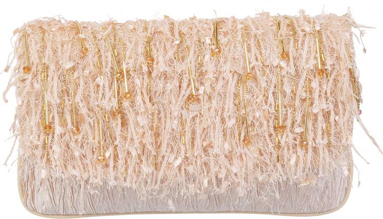 Beige Women Clutch