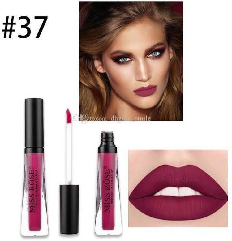 MISS ROSE Matte Lipgloss (37), 5g (Purple) Price in India