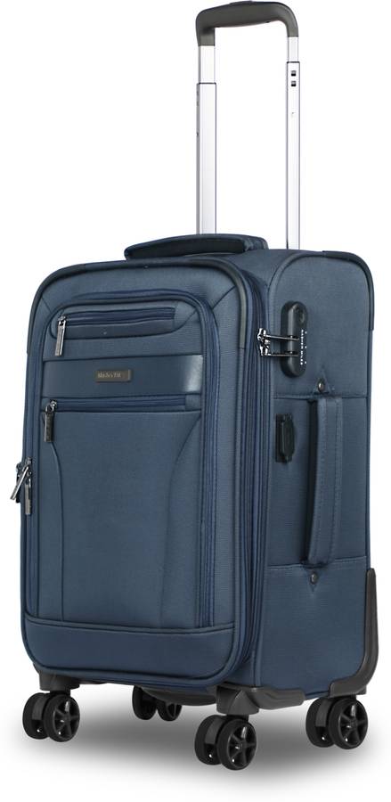 Small Cabin Luggage (55 cm) - Berlin Expander soft-sided - Blue