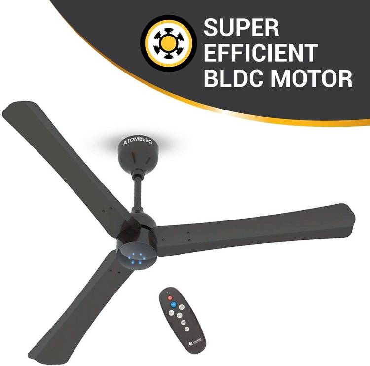 Atomberg Renesa+ 1200 mm BLDC Motor with Remote 3 Blade Ceiling Fan