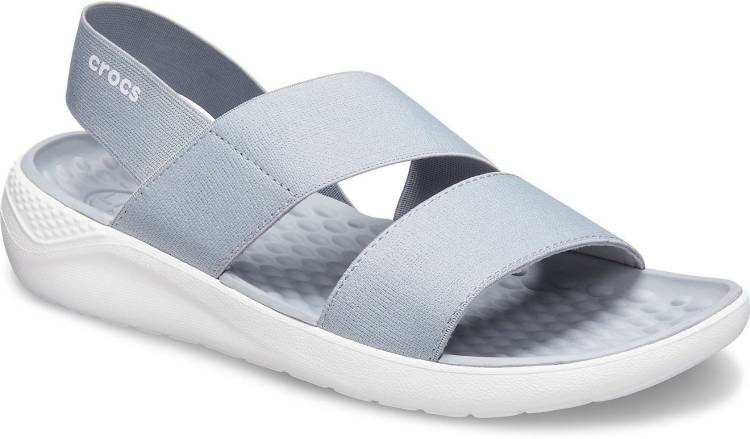 Women Literide Grey Flats Sandal Price in India