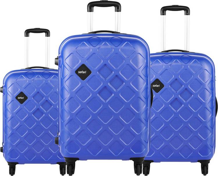 Hard Body Set of 3 Luggage - MOSAIC Set Of 3 55/65/77 4W - Blue