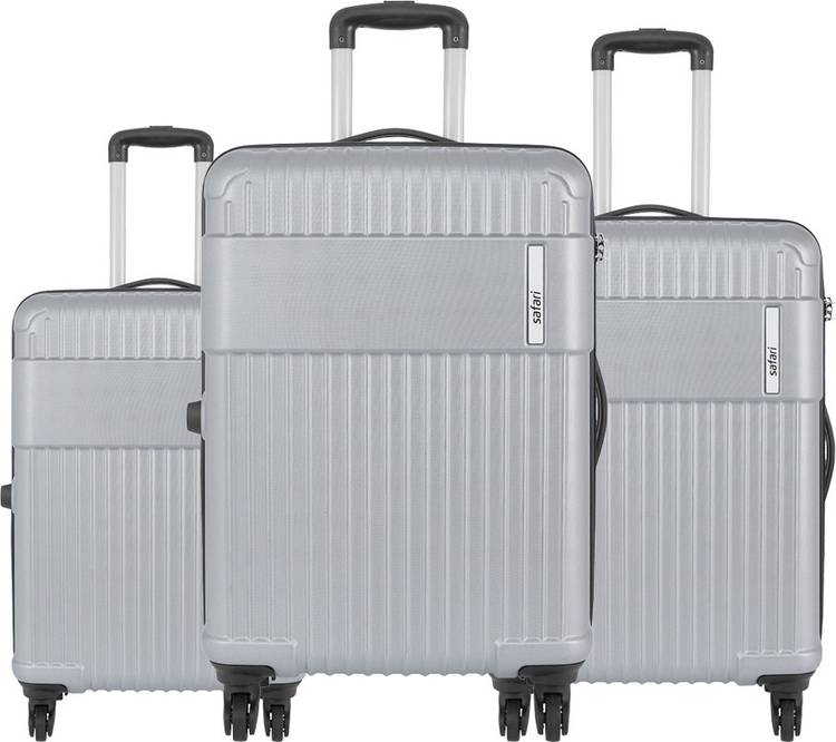 Hard Body Set of 3 Luggage - STEALTH Set Of 3 55/65/77 4W - Silver