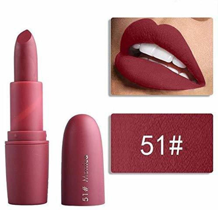 MISS ROSE Lipstick Matte Waterproof Shade - Monica (51) (3g) Price in India