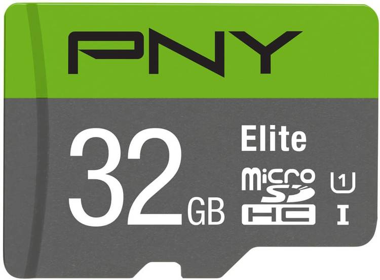 PNY Elite 32 MicroSDHC UHS Class 1 85 Mbps  Memory Card