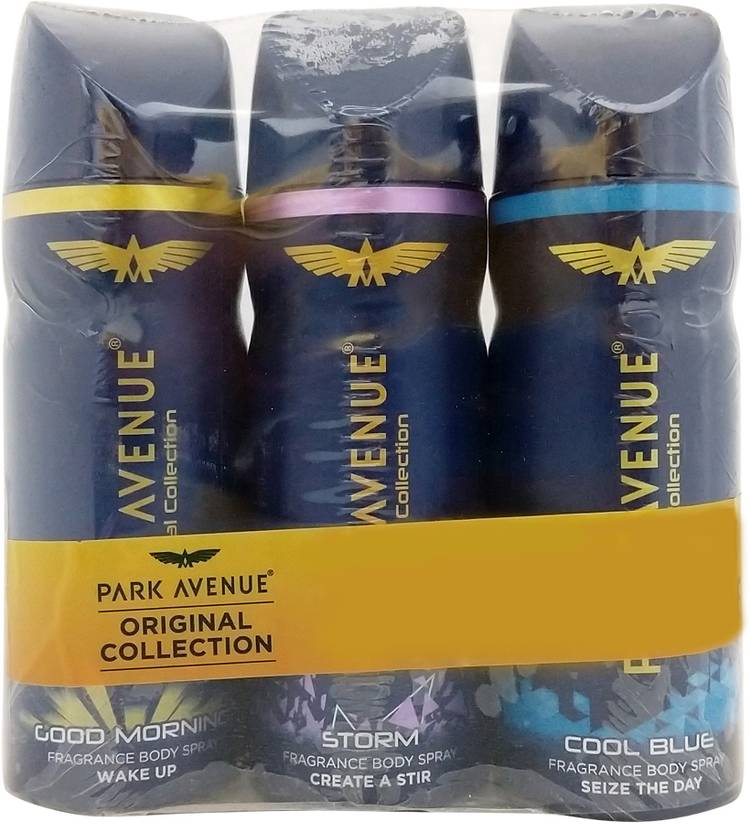 PARK AVENUE Original Collection Storm, Cool Blue and Good Morning Deodorant Spray  -  For Men