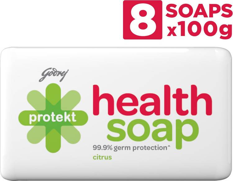 Godrej Protekt Health Bathing Soap | Citrus Fragrance | Anti-bacterial with 99.9% Germ Protection