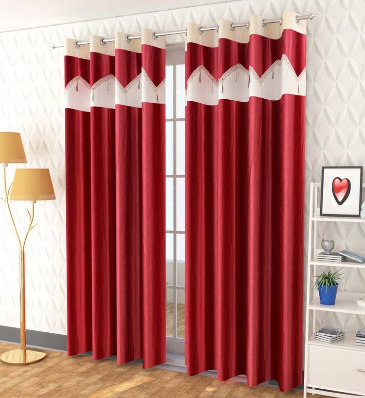 HOMADORN 214 cm (7 ft) Polyester Door Curtain Single Curtain