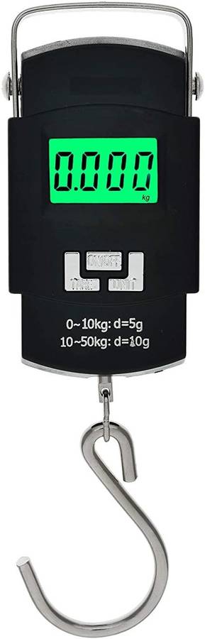 SrO Weighing Scale Digital Portable Hook Type 50kg,luggage weight machine,weight machine for luggage kitchen,electronic weight machine(black) Weighing Scale