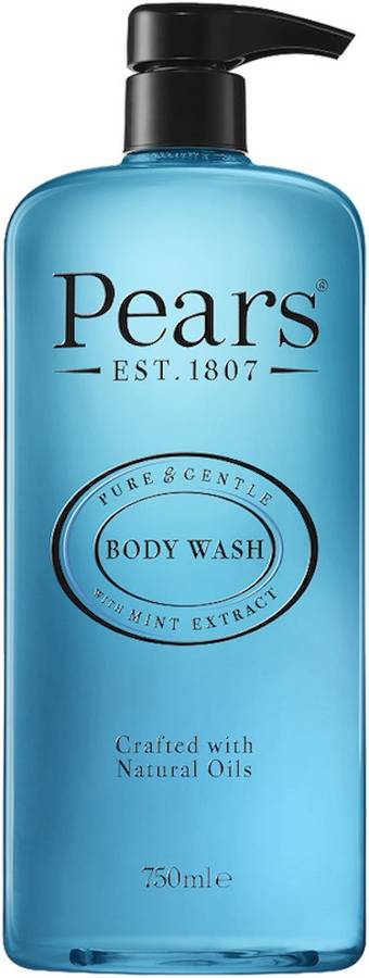 Pears Pure & Gentle Liquid Body Wash | Germshield with Mint Extracts 750ml