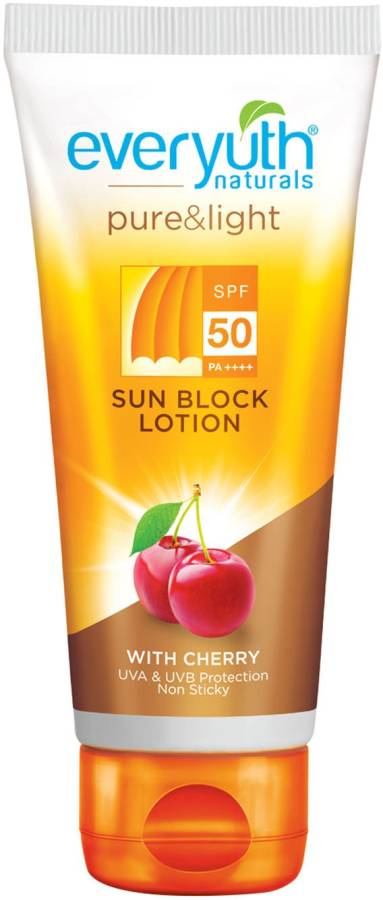 Everyuth Naturals Pure and Light Sun Block Lotion - SPF 50 PA++++ Price in India