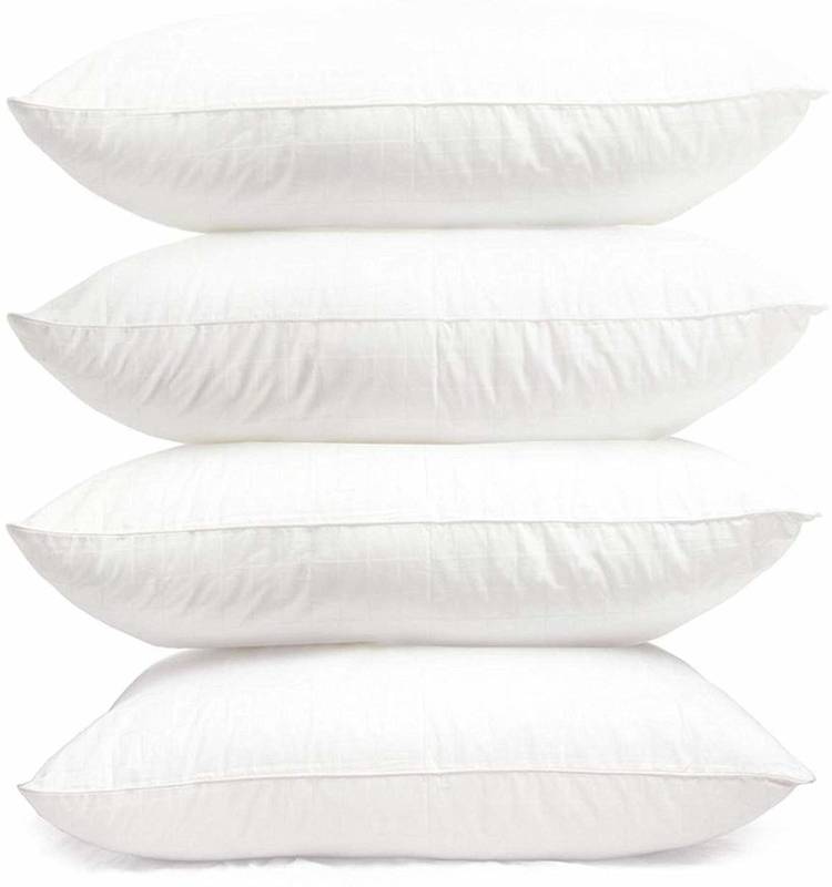 Kitefly 104 Polyester Fibre Solid Sleeping Pillow Pack of 4