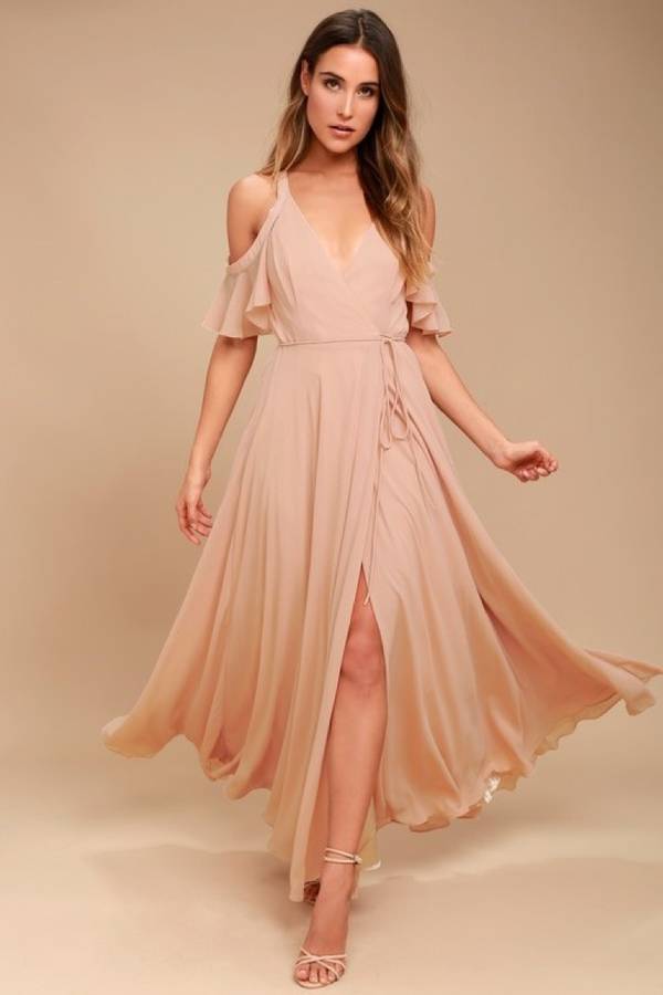 Women Maxi Pink Dress